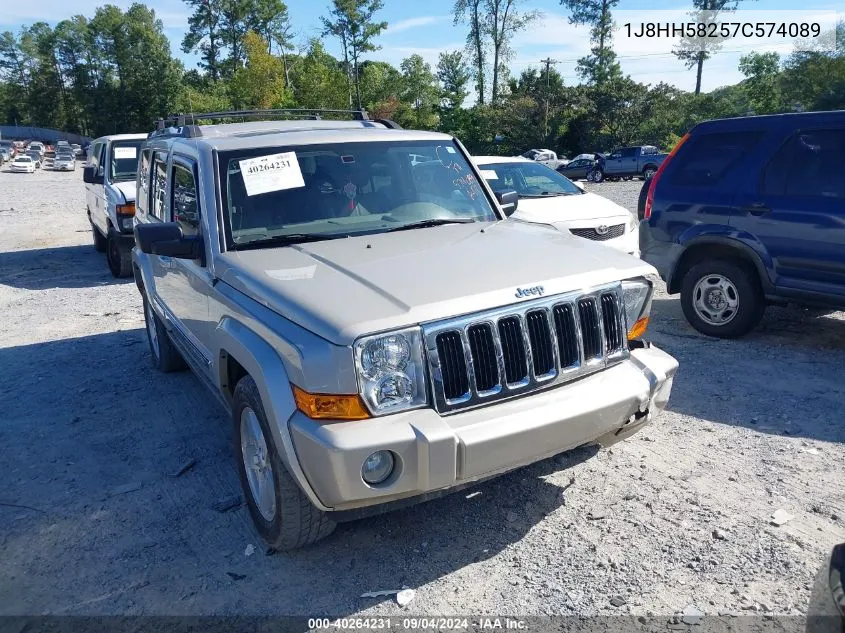 2007 Jeep Commander Limited VIN: 1J8HH58257C574089 Lot: 40264231