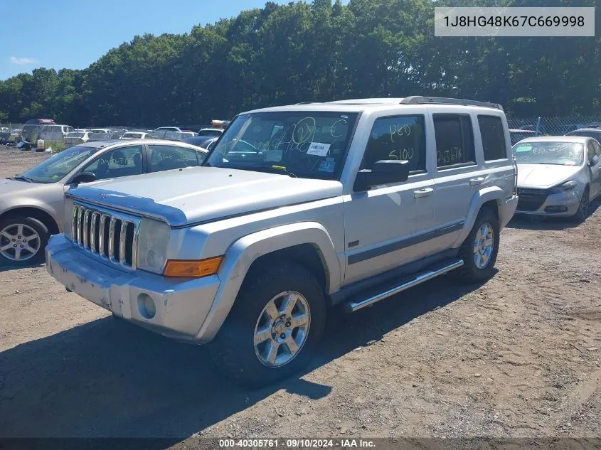 1J8HG48K67C669998 2007 Jeep Commander Sport