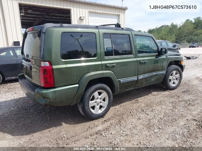 1J8HG48P67C573610 2007 Jeep Commander Sport