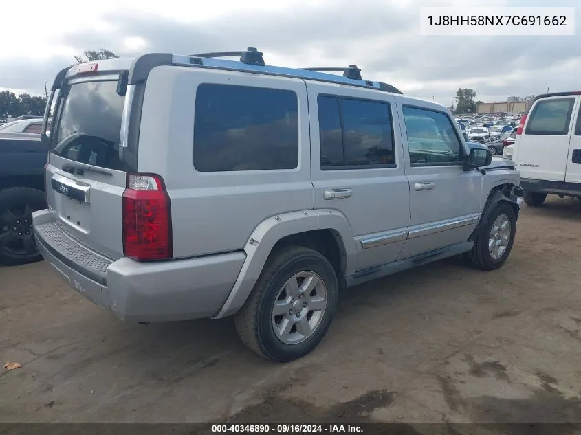 2007 Jeep Commander Limited VIN: 1J8HH58NX7C691662 Lot: 40346890