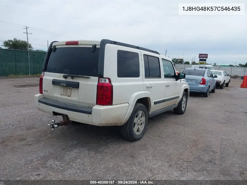 2007 Jeep Commander Sport VIN: 1J8HG48K57C546435 Lot: 40358167