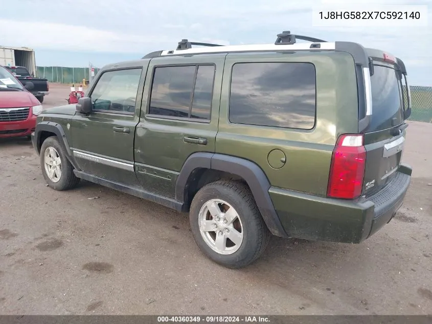 2007 Jeep Commander Limited VIN: 1J8HG582X7C592140 Lot: 40360349