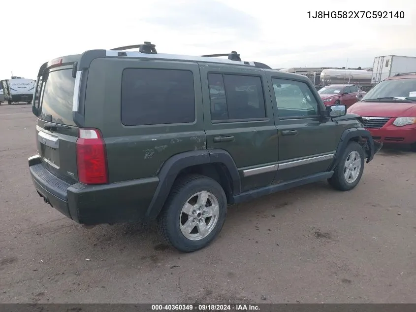 2007 Jeep Commander Limited VIN: 1J8HG582X7C592140 Lot: 40360349