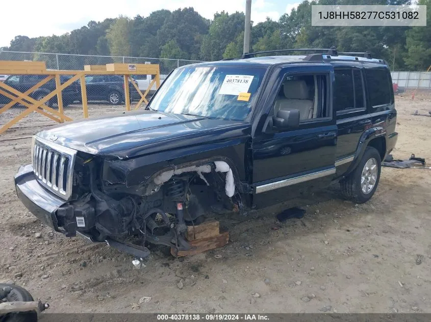 2007 Jeep Commander Limited VIN: 1J8HH58277C531082 Lot: 40378138