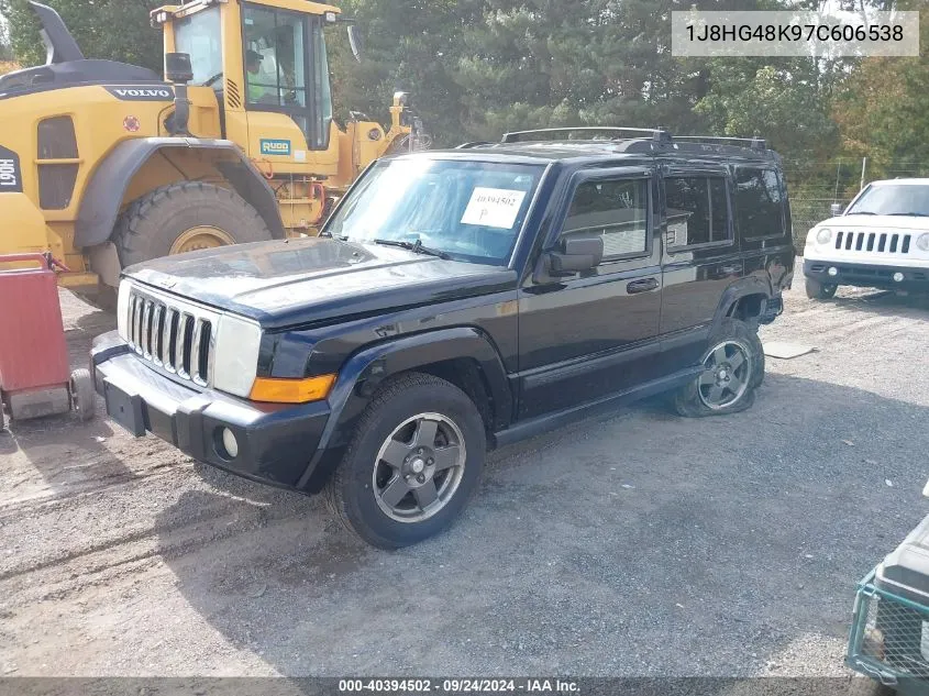 2007 Jeep Commander Sport VIN: 1J8HG48K97C606538 Lot: 40394502