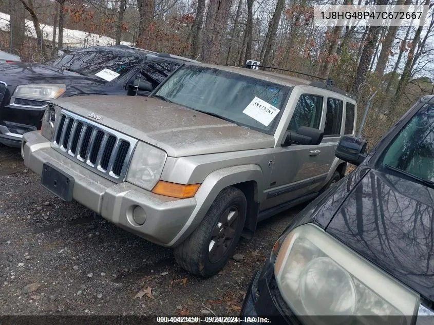 2007 Jeep Commander Sport VIN: 1J8HG48P47C672667 Lot: 40423450