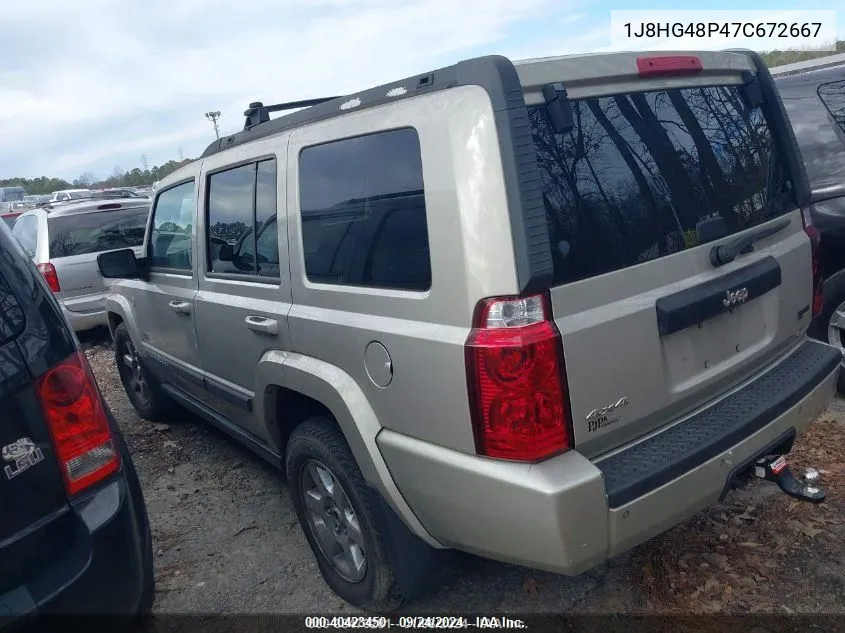 1J8HG48P47C672667 2007 Jeep Commander Sport