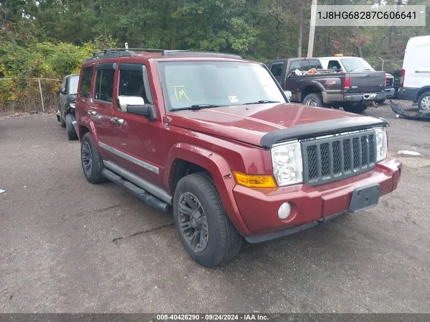 2007 Jeep Commander Overland VIN: 1J8HG68287C606641 Lot: 40426290