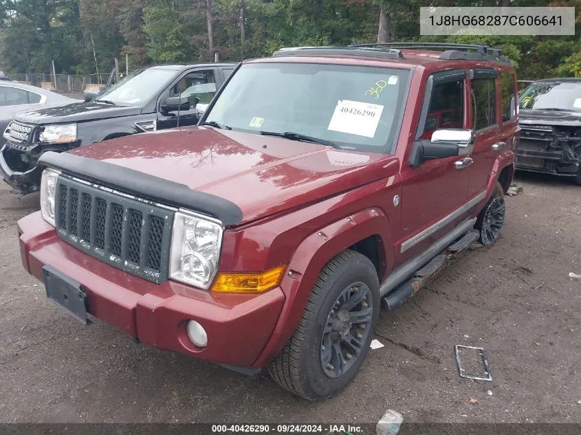 2007 Jeep Commander Overland VIN: 1J8HG68287C606641 Lot: 40426290