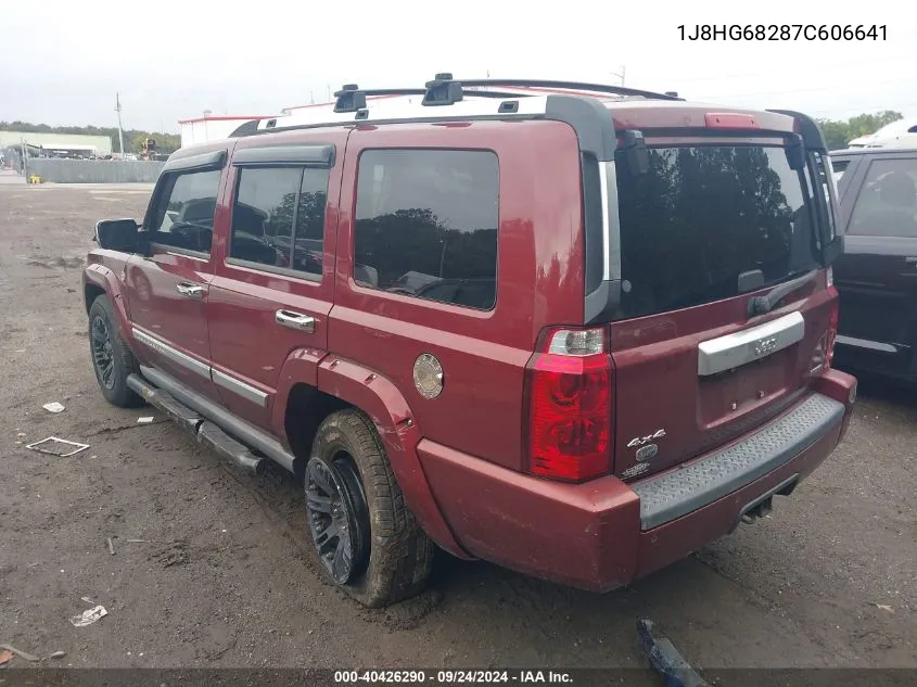 2007 Jeep Commander Overland VIN: 1J8HG68287C606641 Lot: 40426290