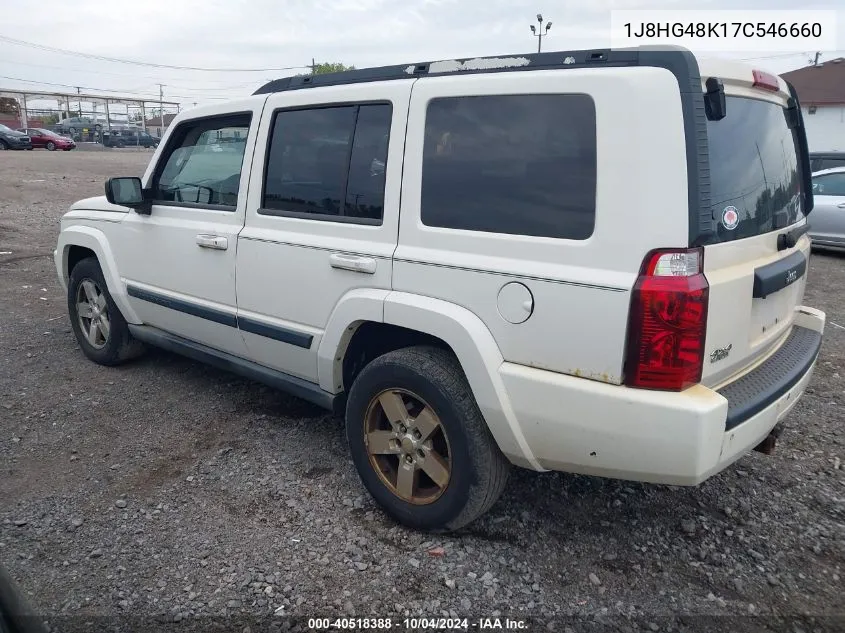 2007 Jeep Commander Sport VIN: 1J8HG48K17C546660 Lot: 40518388