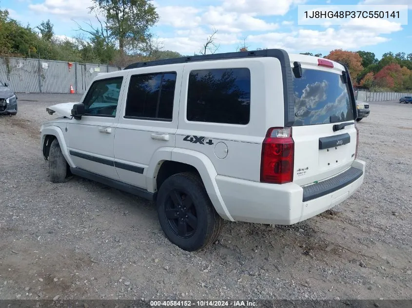 2007 Jeep Commander Sport VIN: 1J8HG48P37C550141 Lot: 40584152