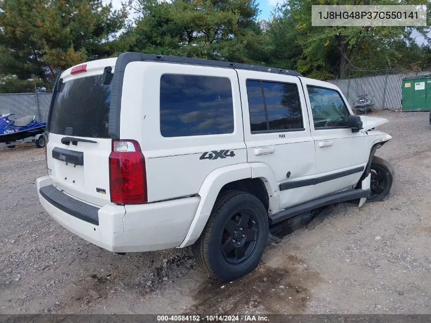 2007 Jeep Commander Sport VIN: 1J8HG48P37C550141 Lot: 40584152