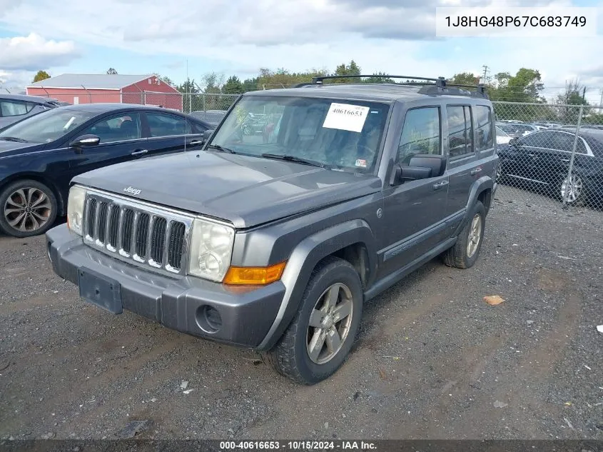 2007 Jeep Commander Sport VIN: 1J8HG48P67C683749 Lot: 40616653