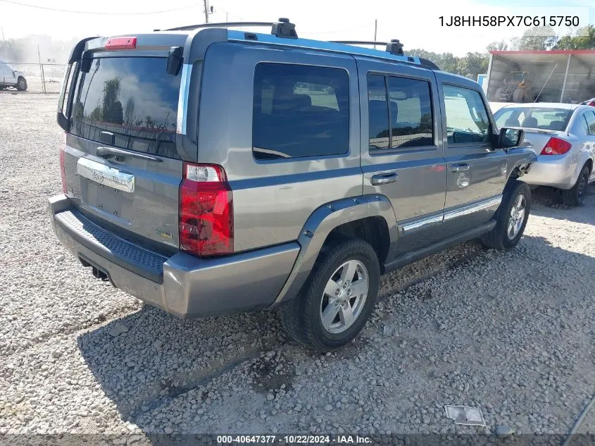 2007 Jeep Commander Limited VIN: 1J8HH58PX7C615750 Lot: 40647377