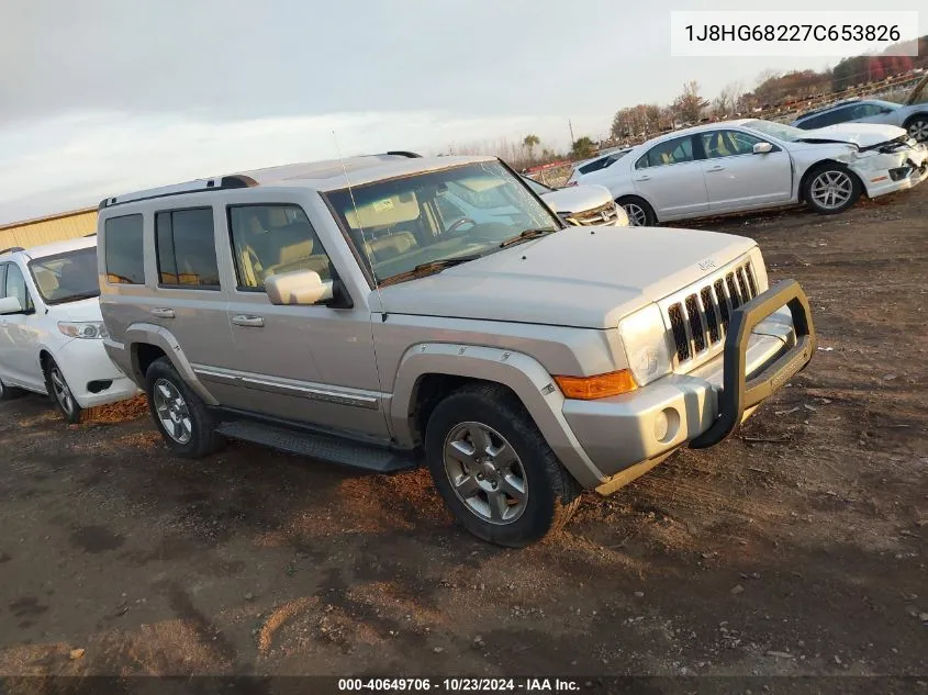 2007 Jeep Commander Overland VIN: 1J8HG68227C653826 Lot: 40649706