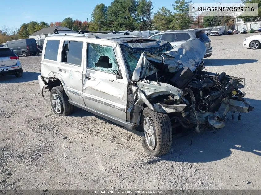 2007 Jeep Commander Limited VIN: 1J8HG58N57C529716 Lot: 40716067