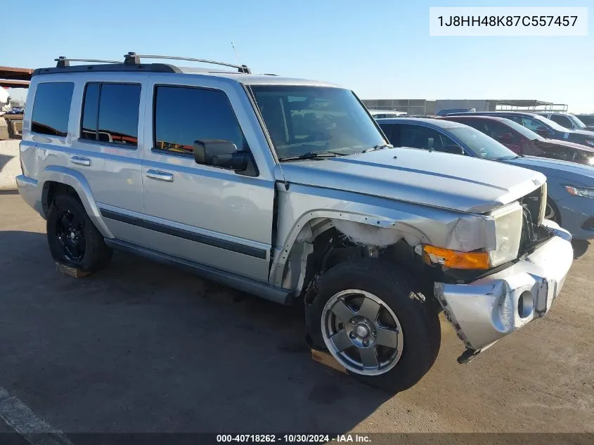 2007 Jeep Commander Sport VIN: 1J8HH48K87C557457 Lot: 40718262