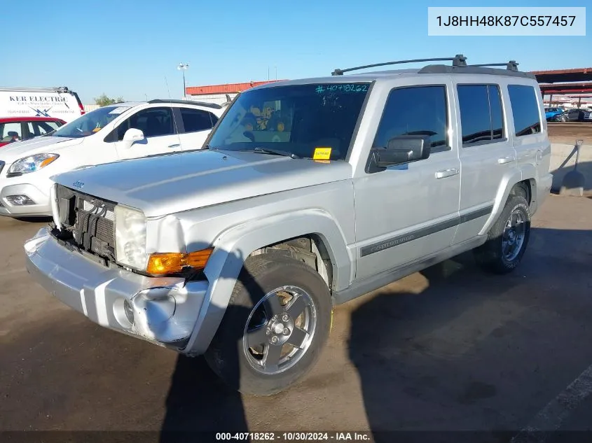 1J8HH48K87C557457 2007 Jeep Commander Sport