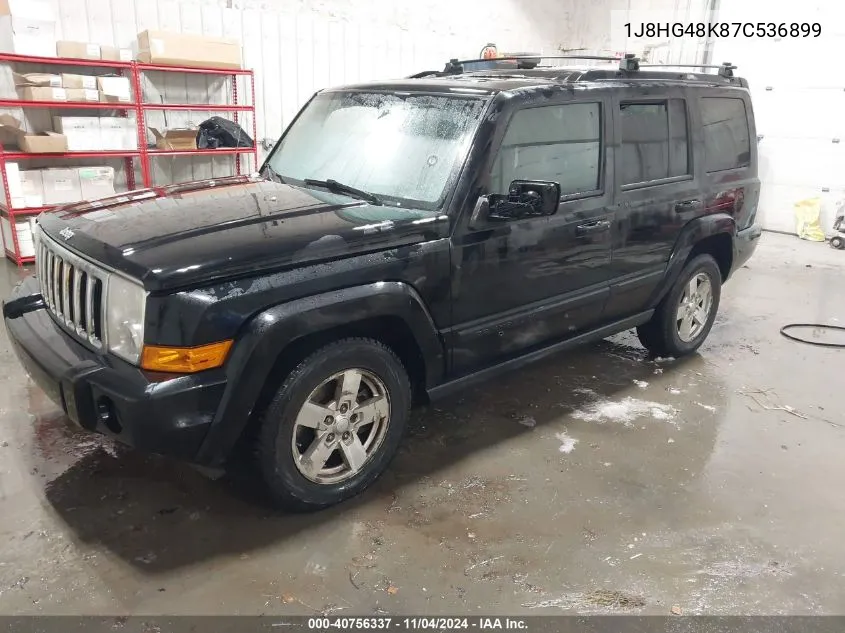 2007 Jeep Commander Sport VIN: 1J8HG48K87C536899 Lot: 40756337