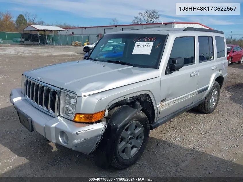 2007 Jeep Commander Sport VIN: 1J8HH48K17C622567 Lot: 40776883