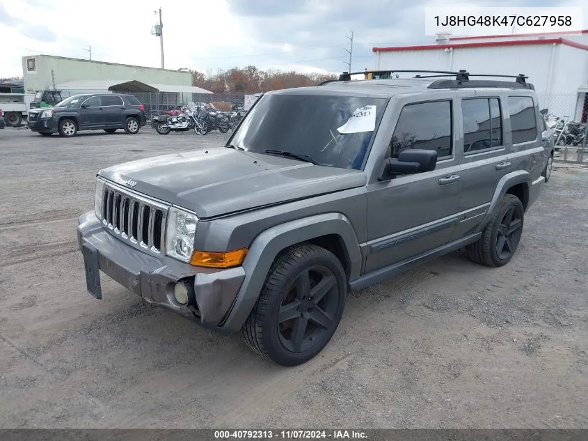 2007 Jeep Commander Sport VIN: 1J8HG48K47C627958 Lot: 40792313