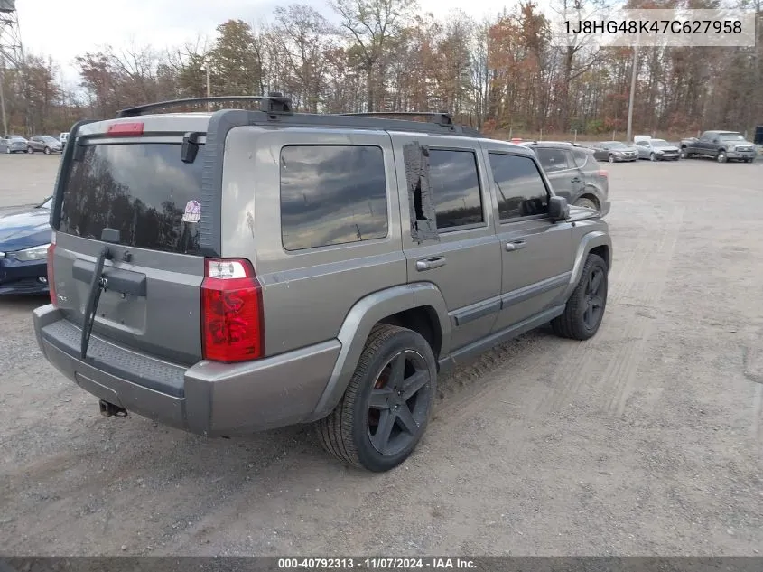 2007 Jeep Commander Sport VIN: 1J8HG48K47C627958 Lot: 40792313