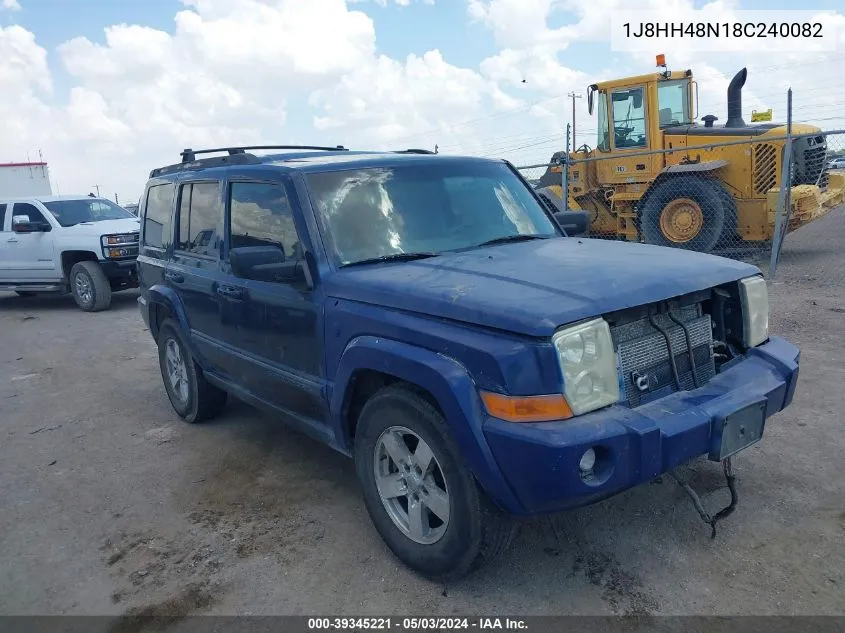 2008 Jeep Commander Sport VIN: 1J8HH48N18C240082 Lot: 39345221