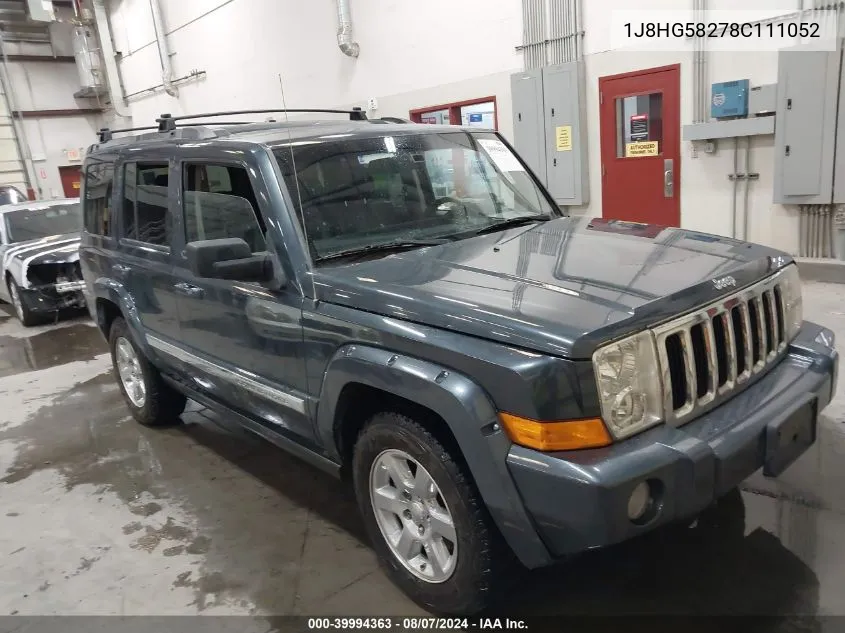 2008 Jeep Commander Limited VIN: 1J8HG58278C111052 Lot: 39994363