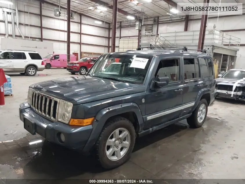 2008 Jeep Commander Limited VIN: 1J8HG58278C111052 Lot: 39994363