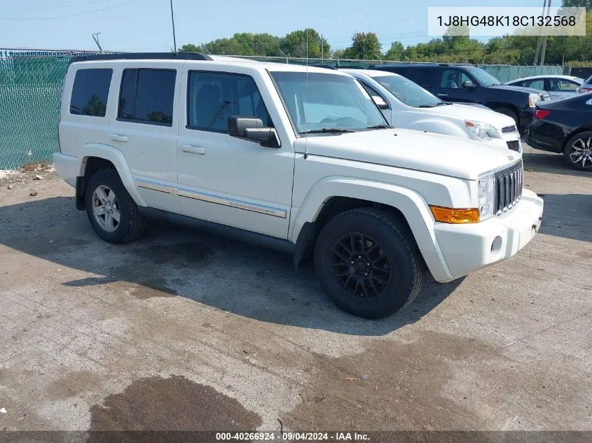 2008 Jeep Commander Sport VIN: 1J8HG48K18C132568 Lot: 40266924