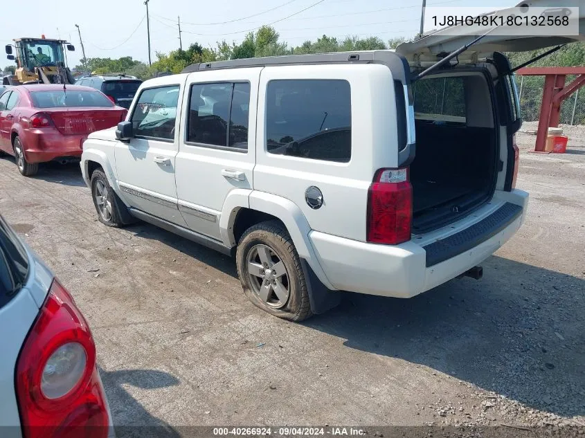 2008 Jeep Commander Sport VIN: 1J8HG48K18C132568 Lot: 40266924