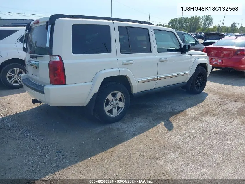 2008 Jeep Commander Sport VIN: 1J8HG48K18C132568 Lot: 40266924