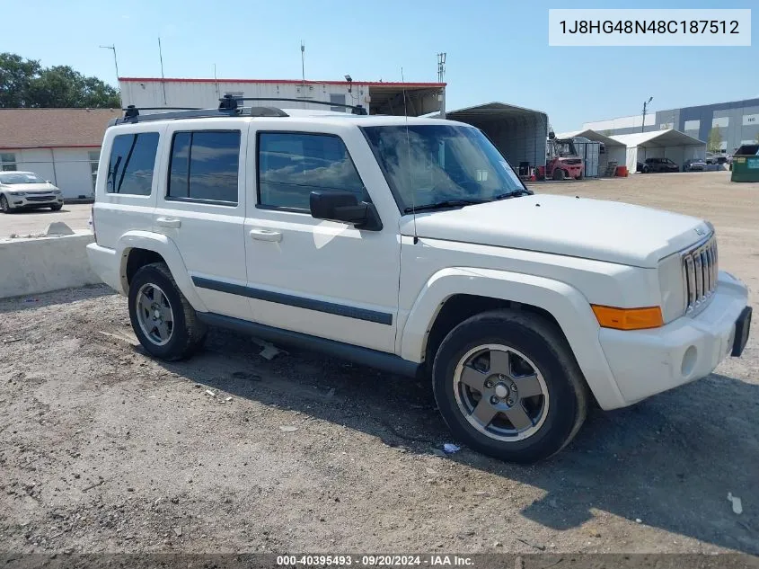 1J8HG48N48C187512 2008 Jeep Commander Sport