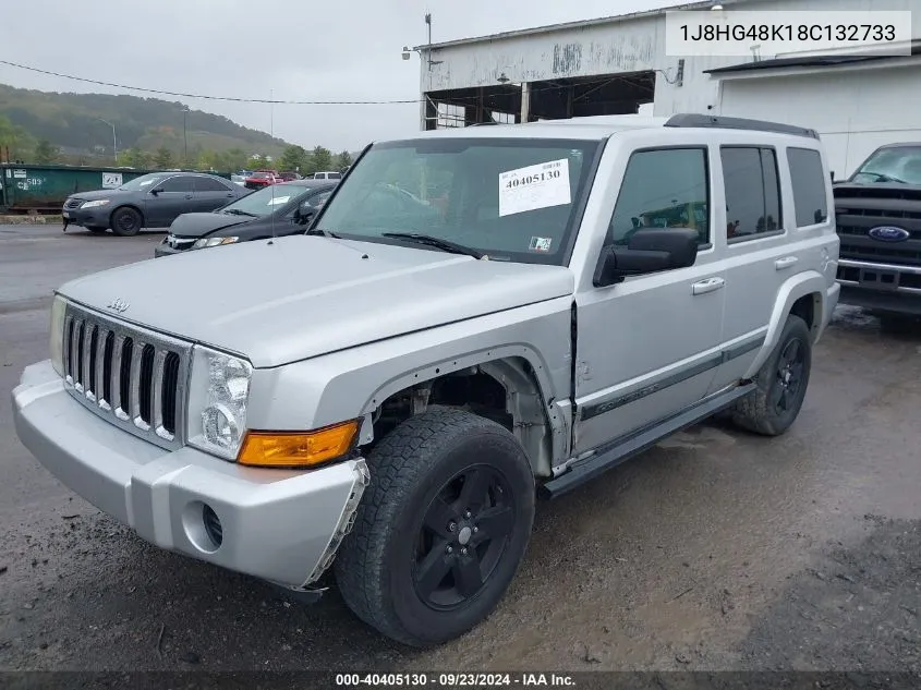 1J8HG48K18C132733 2008 Jeep Commander Sport