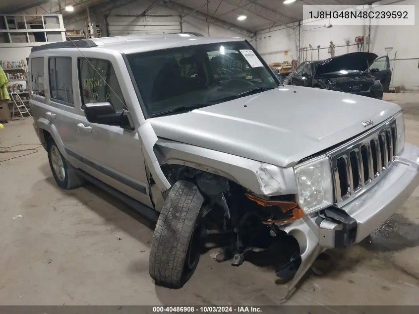 2008 Jeep Commander Sport VIN: 1J8HG48N48C239592 Lot: 40486908