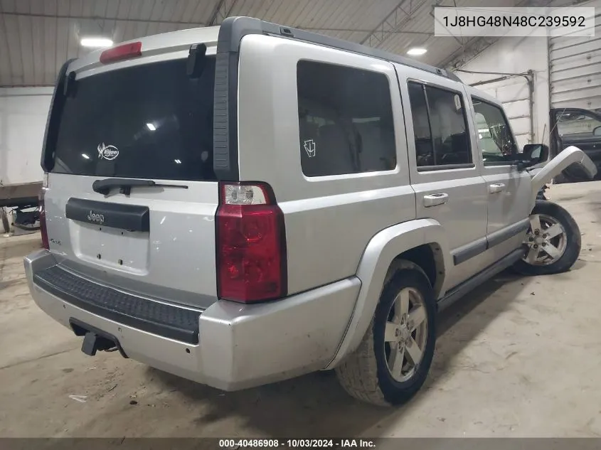 2008 Jeep Commander Sport VIN: 1J8HG48N48C239592 Lot: 40486908