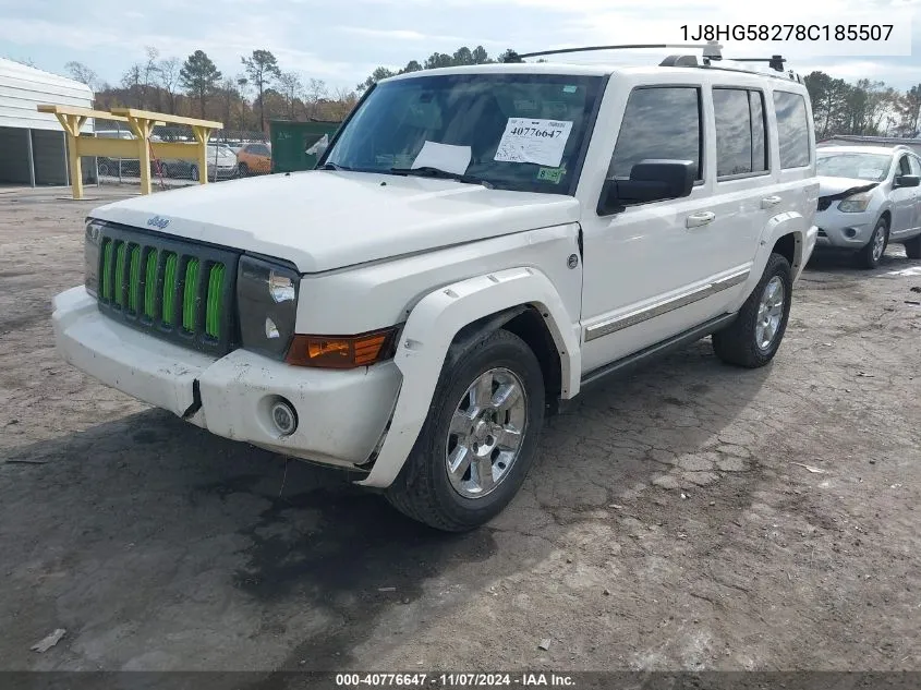 2008 Jeep Commander Limited VIN: 1J8HG58278C185507 Lot: 40776647