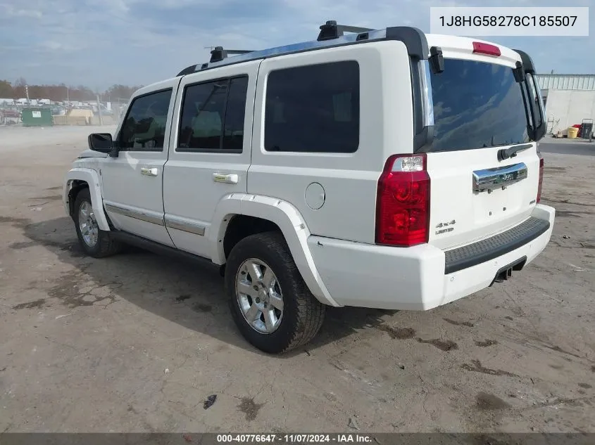 2008 Jeep Commander Limited VIN: 1J8HG58278C185507 Lot: 40776647