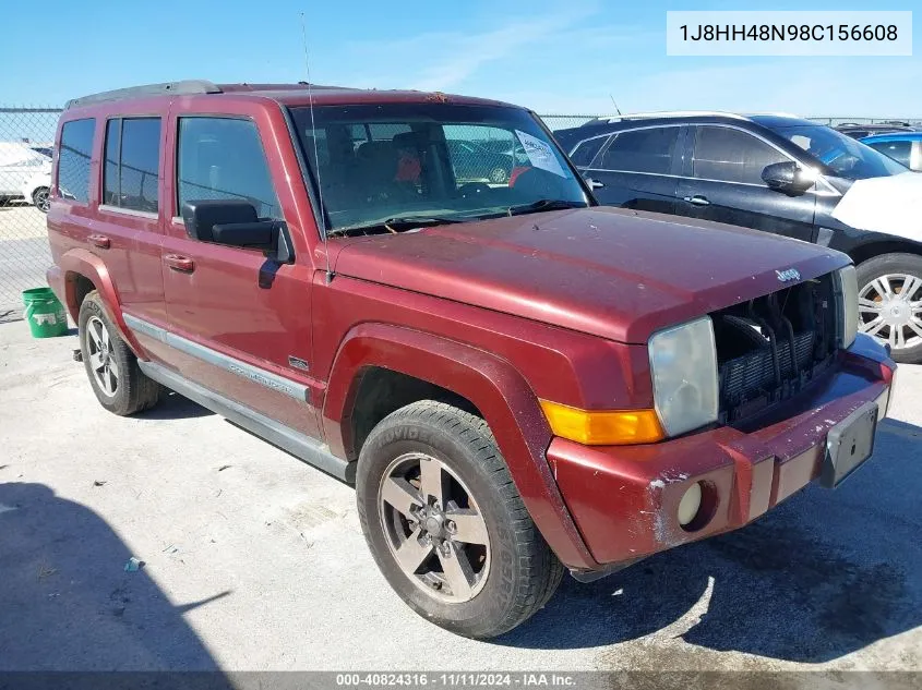 2008 Jeep Commander Sport VIN: 1J8HH48N98C156608 Lot: 40824316