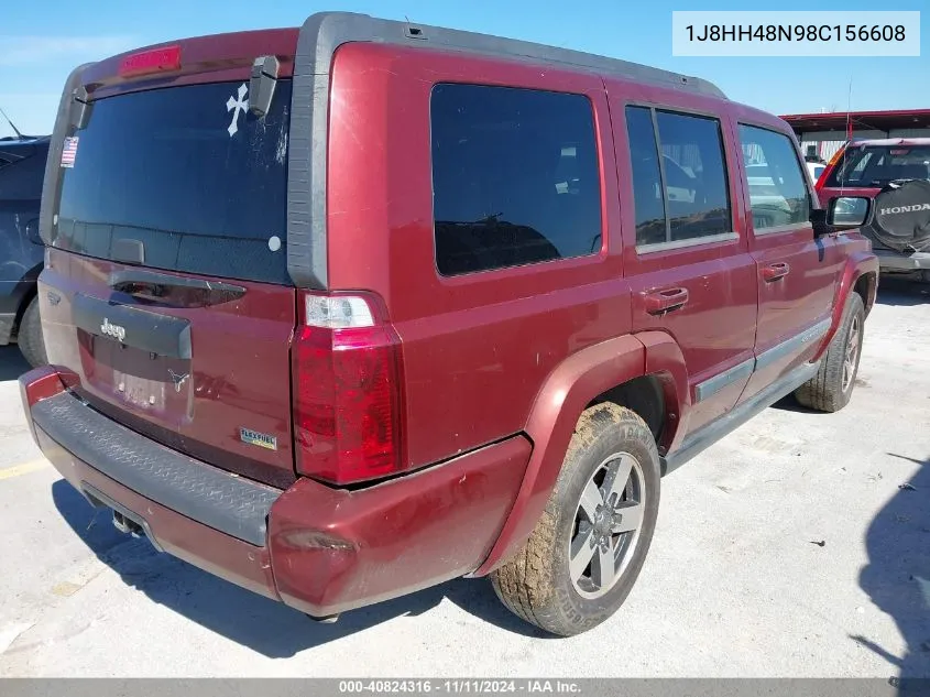 2008 Jeep Commander Sport VIN: 1J8HH48N98C156608 Lot: 40824316