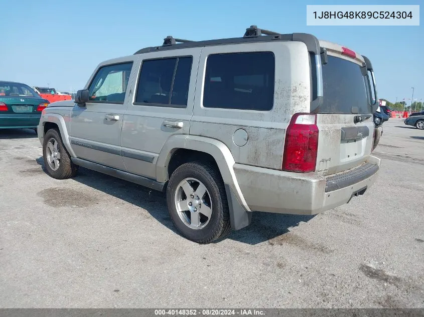 2009 Jeep Commander Sport VIN: 1J8HG48K89C524304 Lot: 40148352