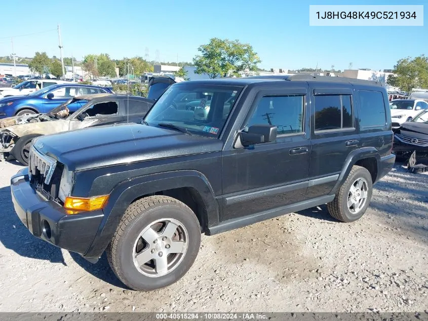 2009 Jeep Commander Sport VIN: 1J8HG48K49C521934 Lot: 40515294