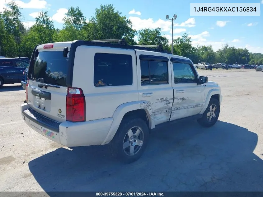 2010 Jeep Commander Sport VIN: 1J4RG4GKXAC156834 Lot: 39755328