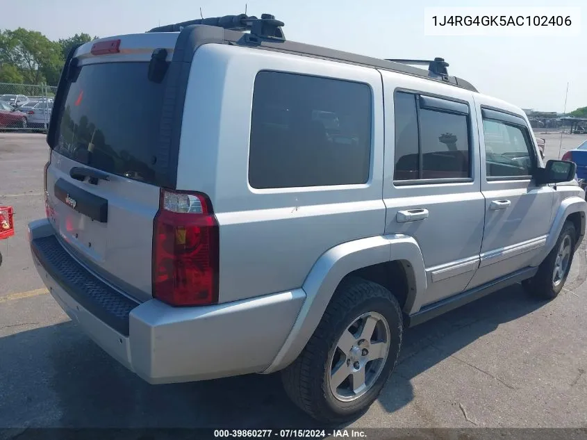 2010 Jeep Commander Sport VIN: 1J4RG4GK5AC102406 Lot: 39860277