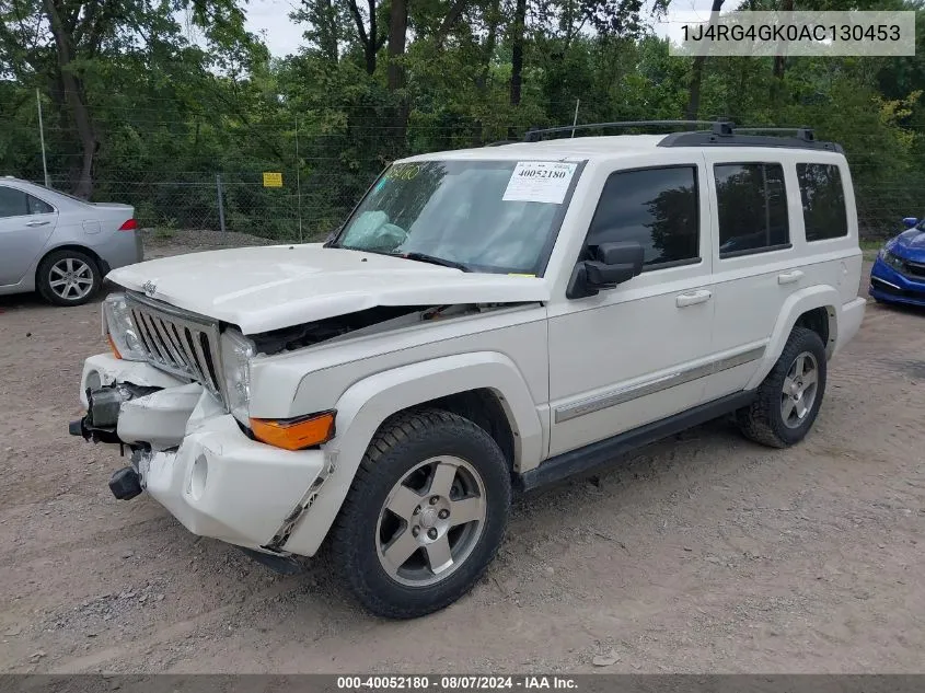 2010 Jeep Commander Sport VIN: 1J4RG4GK0AC130453 Lot: 40052180