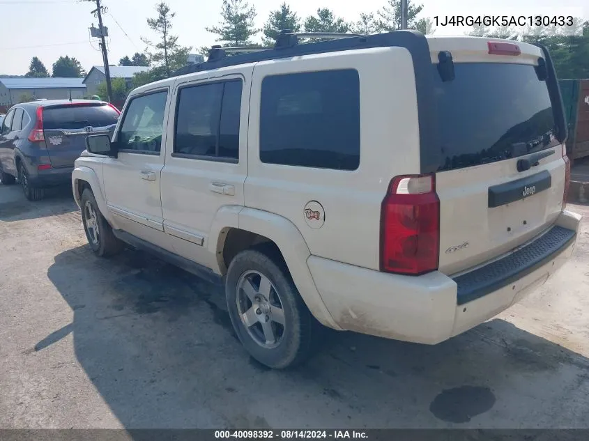 2010 Jeep Commander Sport VIN: 1J4RG4GK5AC130433 Lot: 40098392