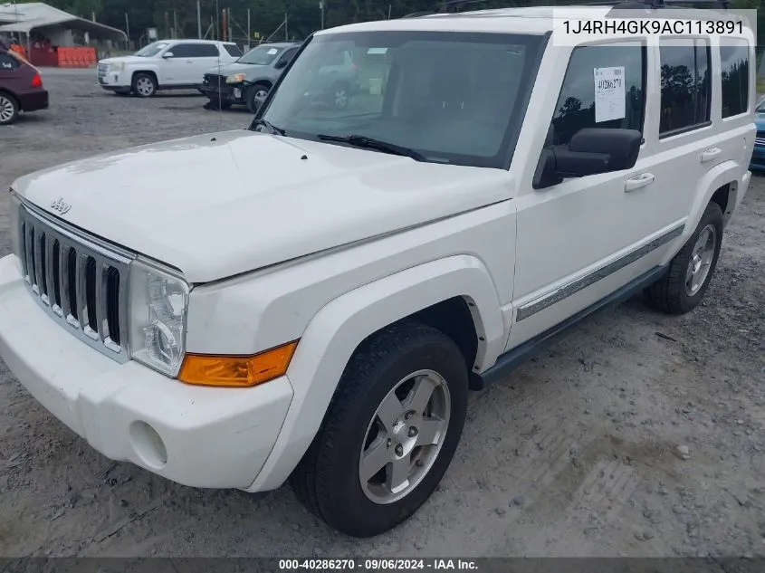 1J4RH4GK9AC113891 2010 Jeep Commander Sport