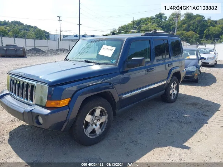 2010 Jeep Commander Sport VIN: 1J4RG4GK1AC108882 Lot: 40334482