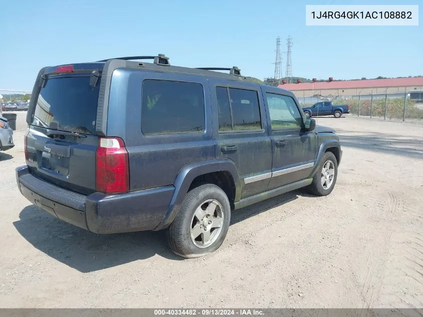 2010 Jeep Commander Sport VIN: 1J4RG4GK1AC108882 Lot: 40334482